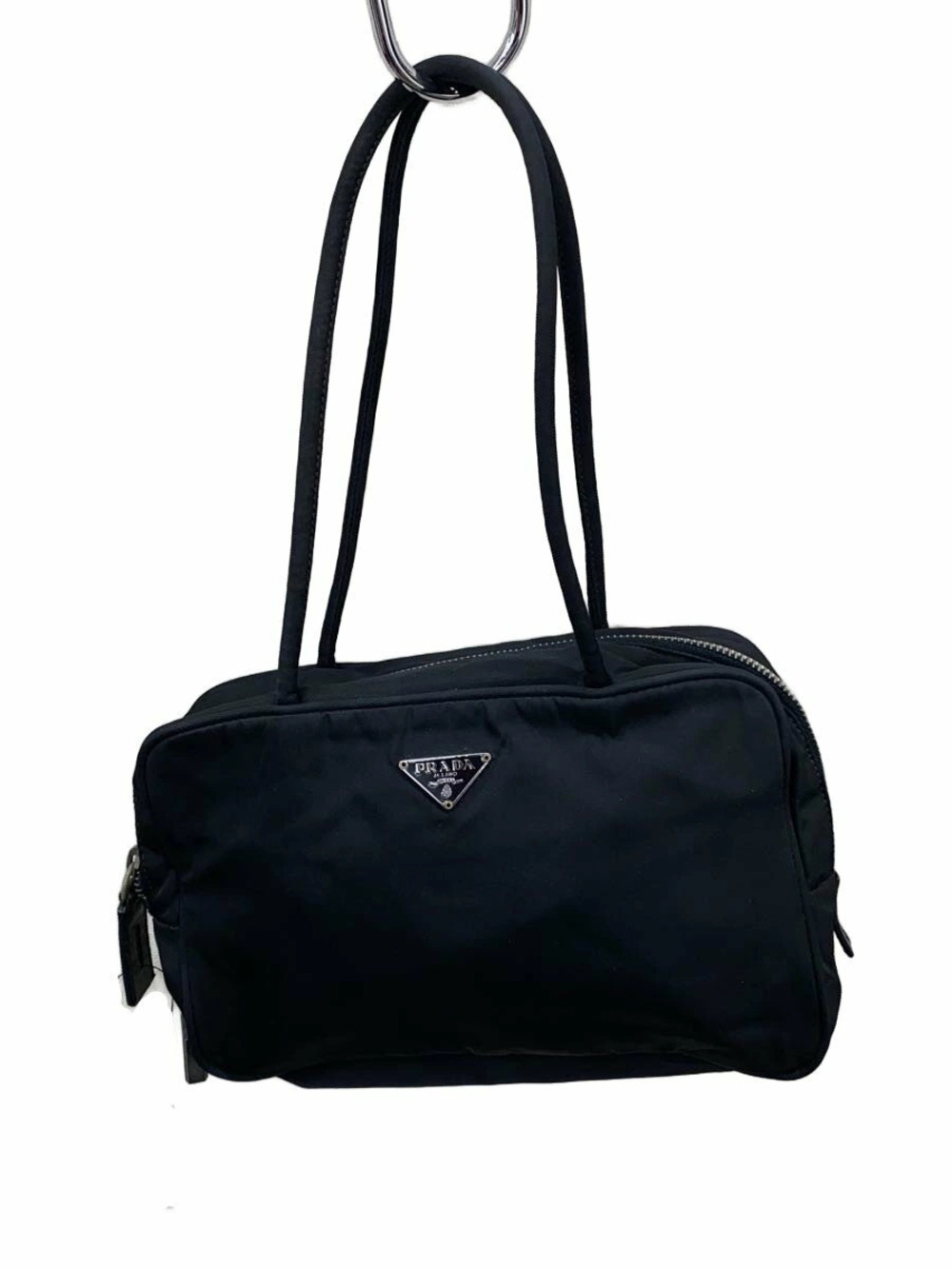 Prada Triangle Plate Handbag BlackBag
